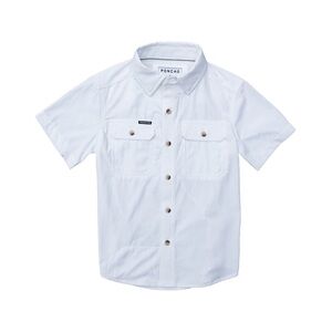 Poncho Kids White Button Down Shirt